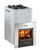 Harvia PRO 36 Wood Burning Sauna Heater | External Feed | Stainless Steel | Duo Fireplace - WKPR36DUOS