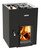 Harvia Linear 22 Wood Burning Sauna Heater | Greenflame | 30L Left-Side Water Tank | Black - WKLI20GLSM