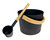 Harvia Pail And Ladle Black Steel Set - SAC10111