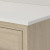 Craft + Main Ashlow 42" Vanity Cabinet with White Engineered Stone Top  & Undermount Sink (offset bowl), Natural Oak - AWNVT4219D
