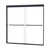 Craft + Main Cove Frameless Sliding Tub Door 58" x 55" With Clear Glass - Matte Black Trim - CVST5855-CL-MB Craft + Main Cove Frameless Sliding Tub Door 58" x 55" With Clear Glass - Matte Black Trim - CVST5855-CL-MB