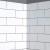 Craft + Main Flex™ 60" x 36" x 96" Glue Up Shower Wall Kit - Subway Tile - White - FLX603696-WS