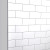 Craft + Main Flex™ 60" x 36" x 96" Glue Up Shower Wall Kit - Subway Tile - White - FLX603696-WS