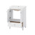 Craft + Main Jaxon 24" Vanity Cabinet with Single Hole Vitreous China Sink - White - JXWVT2435DS
