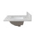 Foremost 25" x 22" Calacatta Bianco Quartz Vanity Top with White Rectangular Sink Bowl - 4" Centerset - QZ25224CBR
