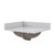 Craft + Main 25" x 22" Carrara Vita Quartz Vanity Top with White Rectangular Sink Bowl - 4" Centerset - QZ25224CVR