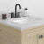 Craft + Main 25" W x 22" D Carrara Vita Quartz Vanity Top with White Rectangular Sink Bowl - 4" Centerset - QZ25224CVR
