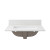 Foremost 25" x 22" Snow White Quartz Vanity Top with White Rectangular Sink Bowl - 4" Centerset - QZ25224SWR