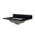 Craft + Main 31" W x 22" D Black Galaxy Quartz Vanity Countertop with White Sink Bowl - 4" Centerset - QZ31224BGR