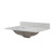 Craft + Main 31" x 22" Calacatta Bianco Quartz Vanity Top with White Rectangular Sink Bowl - 4" Centerset - QZ31224CBR
