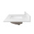 Foremost 37" x 22" Snow White Quartz Vanity Top with White Rectangular Sink Bowl - Single hole - QZ37221SWR