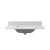 Craft + Main 37" x 22" Carrara Vita Quartz Vanity Top with White Rectangular Sink Bowl - 8" Widespread - QZ37228CVR