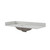 Craft + Main 49" W x 22" D Calacatta Bianco Quartz Vanity Countertop with White Sink Bowl - 8" Widespread - QZ49228CBR