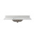 Craft + Main 49" W x 22" D Calacatta Bianco Quartz Vanity Top with White Rectangular Sink Bowl - 8" Widespread - QZ49228CBR