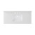 Foremost 49" x 22" Snow White Quartz Vanity Top with White Rectangular Bowl, 8" Widespread - QZ49228SWR