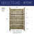 Craft + Main Reflections  Tile Glue Up Shower Wall Panel with Hexagon Accent Panel with Stone Sierra Accent Panel - 60" x 36" x 96" - RFL603696-SSS