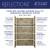 Craft + Main Reflections  Tile Glue Up Shower Wall Panel with Hexagon Accent Panel with Stone Sierra Accent Panel - 60" x 36" x 96" - RFL603696-SSS