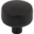 Top Knobs Burnham Round Knob 1 1/4" - Flat Black - TK3230BLK