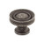 Top Knobs Button Faced 1 1/4" Diameter Round Knob, Black Iron - M293