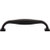 Top Knobs Contour 5 1/16" Center to Center Bar Pull, Flat Black - TK723BLK