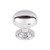 Top Knobs Ellis 1 1/4" Length Mushroom Knob, Polished Chrome - TK3000PC