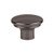 Top Knobs Julian 1 3/8" Length Oval Knob, Ash Gray - TK3051AG