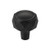 Top Knobs Kingsmill 1 1/4" Diameter Geometric Knob, Flat Black - TK3080BLK