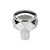 Top Knobs Kingsmill 1 1/4" Diameter Geometric Knob, Polished Chrome - TK3080PC