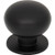 Top Knobs Lambert 1 1/4" Diameter Round Knob, Flat Black - TK3330BLK