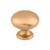 Top Knobs Mushroom 1 1/4" Diameter Round Knob, Brushed Bronze - M1603