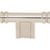 Top Knobs Newburn 2 1/4" Length Bar Knob, Polished Nickel - TK3380PN