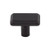 Top Knobs Telfair 1 1/2" Length Bar Knob, Flat Black - TK3010BLK