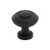 Top Knobs Ulster 1 1/4" Diameter Mushroom Knob, Flat Black - TK3070BLK