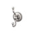Top Knobs Edwardian Bath Double Hook - Plain Backplate, Antique Pewter - ED2APD