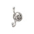 Top Knobs Edwardian Bath Double Hook - Ribbon Backplate, Brushed Satin Nickel - ED2BSNE