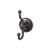 Top Knobs Edwardian Bath Double Hook - Oil Rubbed Bronze - Beaded Backplate - ED2ORBA