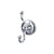 Top Knobs Edwardian Bath Double Hook - Plain Backplate, Polished Chrome - ED2PCD