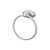 Top Knobs Edwardian Bath Ring - Antique Pewter - Oval Backplate - ED5APC
