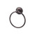 Top Knobs Edwardian Bath Ring - Oil Rubbed Bronze - Rope Backplate - ED5ORBF