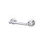 Top Knobs Edwardian Bath Tissue Holder - Polished Chrome - Beaded Backplate - ED3PCA
