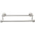 Top Knobs Edwardian Bath 18" Double Towel Bar - Brushed Satin Nickel - Beaded Backplate - ED7BSNA