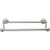 Top Knobs Edwardian Bath 18" Double Towel Bar - Brushed Satin Nickel - Plain Backplate - ED7BSND