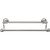 Top Knobs Edwardian Bath 18" Double Towel Bar - Brushed Satin Nickel - Ribbon Backplate - ED7BSNE