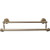 Top Knobs Edwardian Bath 18" Double Towel Bar - German Bronze - Hex Backplate - ED7GBZB