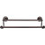 Top Knobs Edwardian Bath 18" Double Towel Bar - Oil Rubbed Bronze - Beaded Backplate - ED7ORBA