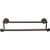 Top Knobs Edwardian Bath 18" Double Towel Bar - Oil Rubbed Bronze - Ribbon Backplate - ED7ORBE
