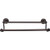 Top Knobs Edwardian Bath 18" Double Towel Bar - Oil Rubbed Bronze - Rope Backplate - ED7ORBF