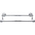 Top Knobs Edwardian Bath 18" Double Towel Bar - Rope Backplate, Polished Chrome - ED7PCF