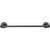 Top Knobs Edwardian Bath 18" Single Towel Bar - Oil Rubbed Bronze - Beaded Backplate - ED6ORBA