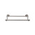 Top Knobs Edwardian Bath 24" Double Towel Bar - Antique Pewter - Plain Backplate - ED9APD